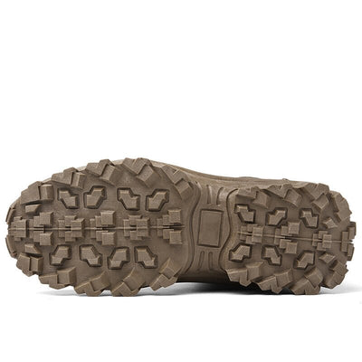 Bottes de Combat de Travail Imperméables pour Hommes, Extérieur Anti-Perforation, Bottes de l'Armée (Amélioration de la Durabilité)