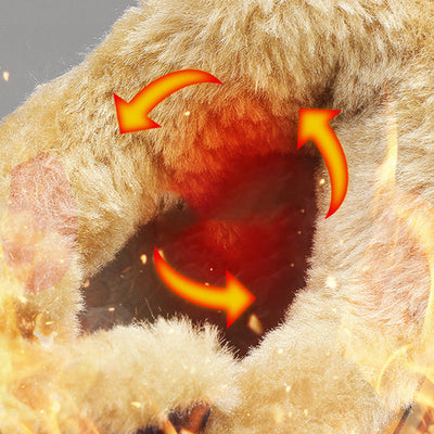 Bottes de Randonnée Isolées d'Hiver pour Hommes avec Doublure en Peluche