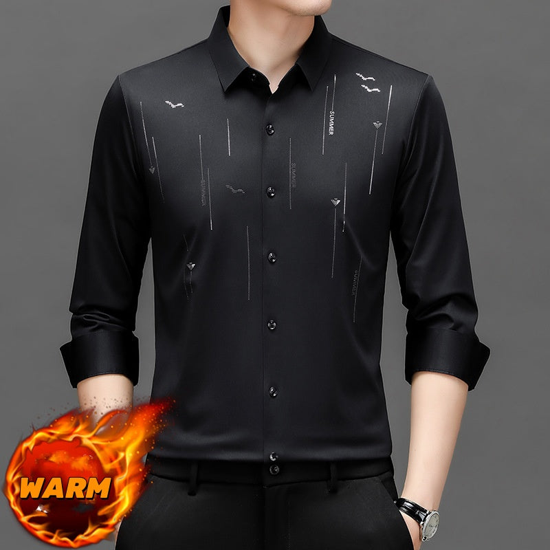 Chemise de rides chaude et confortable pour hommes