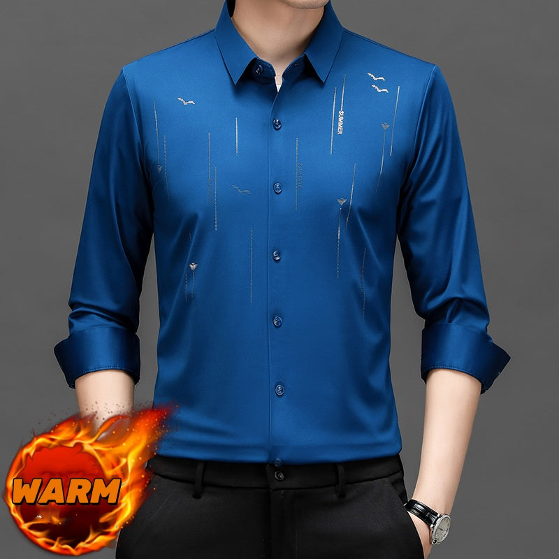 Chemise de rides chaude et confortable pour hommes