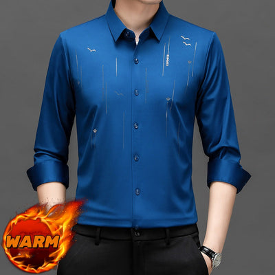 Chemise de rides chaude et confortable pour hommes
