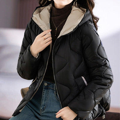 🔥🖤Soldes Black Friday : 50 % de réduction🔥Veste légèrement rembourrée avec capuche pour femmes