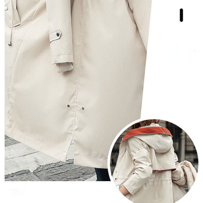 🎁Vente précoce du Black Friday🎁 Manteau d'hiver pour femme avec capuche et col en fourrure, parka décontractée⛄