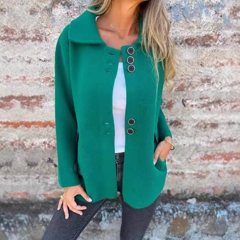 Veste en tweed élégante et chaude pour femmes en hiver