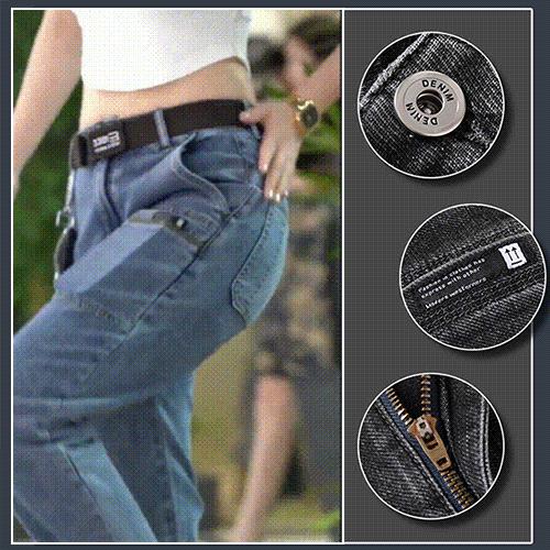 Jean extensible à jambe droite pour homme