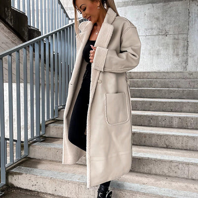 🔥Vente de Noël - 49% DE RÉDUCTION🔥❄️ Veste à revers élégante avec ceinture pour femmes