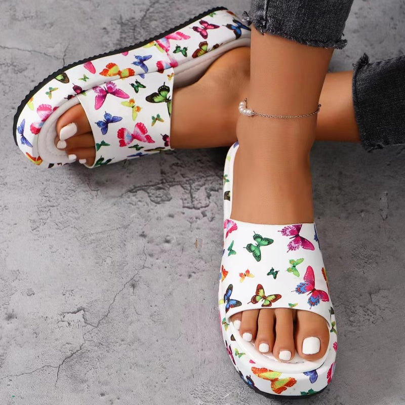 Mocassins à plateforme antidérapants et absorbant la transpiration