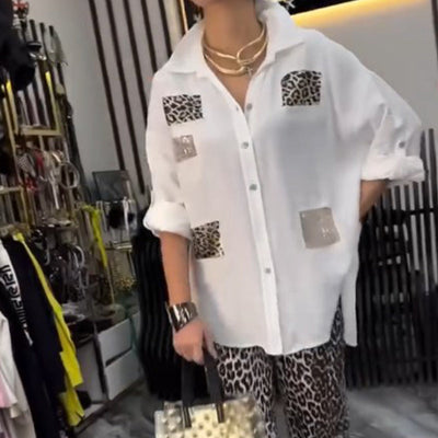 Ensemble 2 pièces léopard pour femme🥰