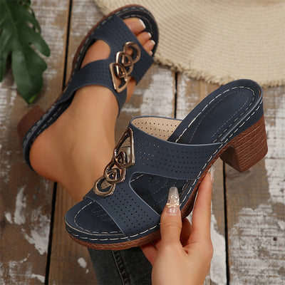 🔥🔥2025 Nouveau 50% de réduction🔥Sandales orthopédiques à talon haut ouvertes à la mode