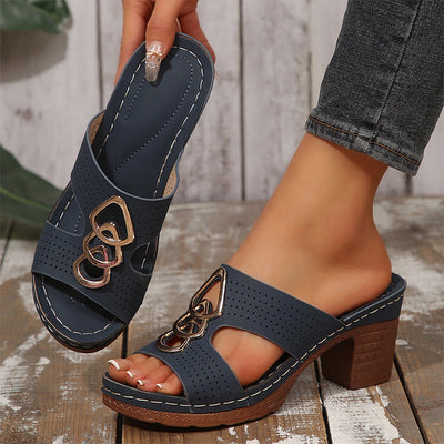 🔥🔥2025 Nouveau 50% de réduction🔥Sandales orthopédiques à talon haut ouvertes à la mode