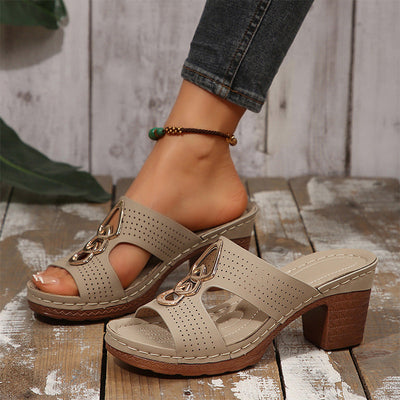 🔥🔥2025 Nouveau 50% de réduction🔥Sandales orthopédiques à talon haut ouvertes à la mode