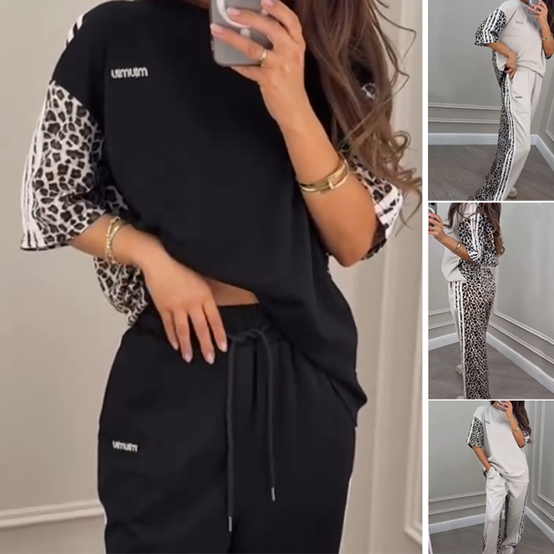 🌺 2025 Hot Sale 🌺 Sweat patchwork imprimé léopard