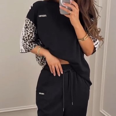 🌺 2025 Hot Sale 🌺 Sweat patchwork imprimé léopard