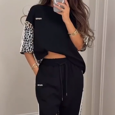 🌺 2025 Hot Sale 🌺 Sweat patchwork imprimé léopard