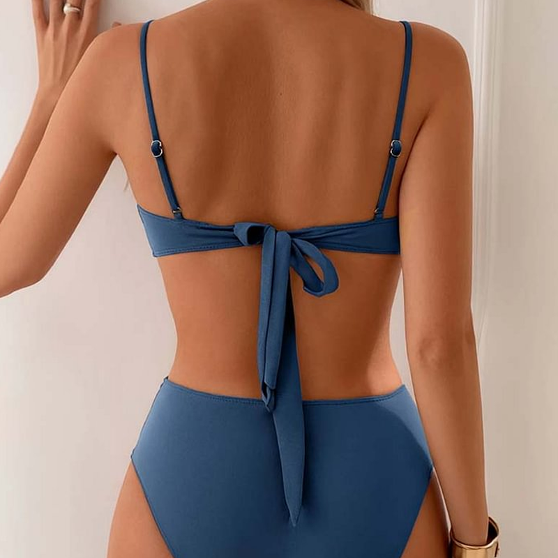 🌤️ Ensemble de bikinis 2 pièces à nouer dans le dos pour femmes 🏖️