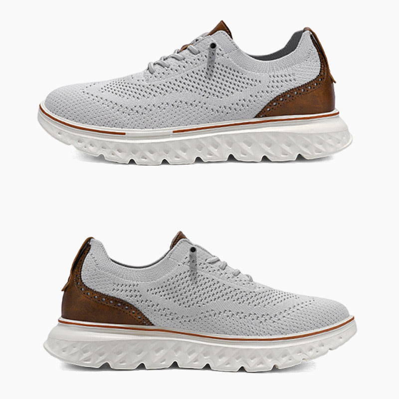 Baskets patchwork en tricot légères et respirantes pour homme