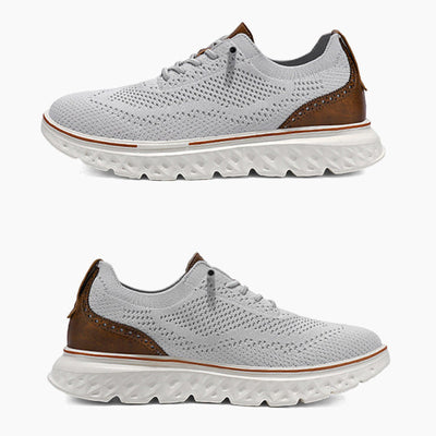 Baskets patchwork en tricot légères et respirantes pour homme