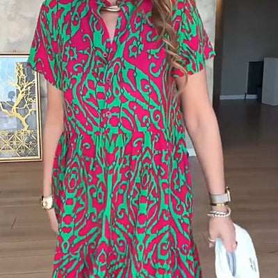 Robe longue décontractée imprimée pour femmes 💃