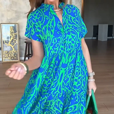 Robe longue décontractée imprimée pour femmes 💃