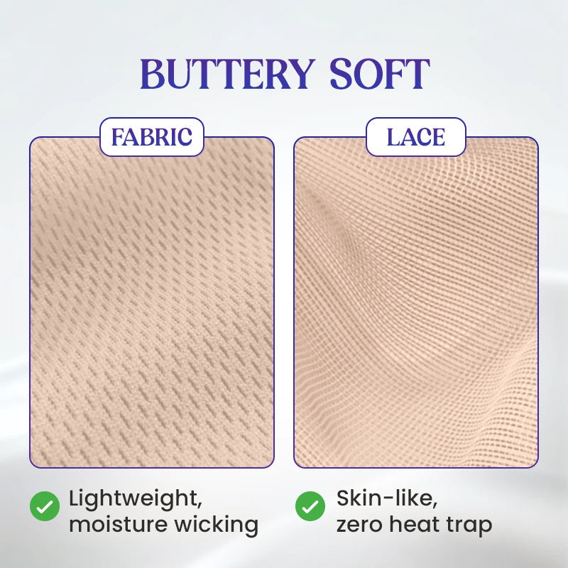 【💖1+1 gratuit】T-shirt en dentelle sans coutures, respirant, avec décolleté plongeant👙