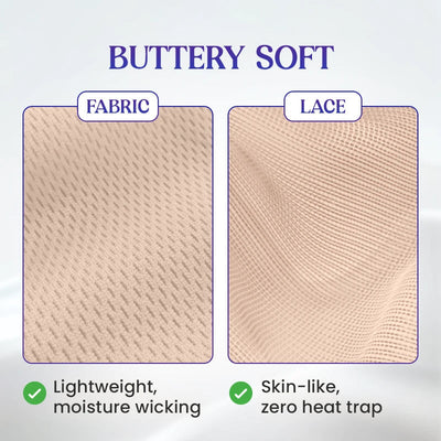 【💖1+1 gratuit】T-shirt en dentelle sans coutures, respirant, avec décolleté plongeant👙