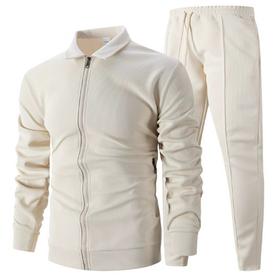Élégant ensemble 2 pièces composé d'une veste et d'un pantalon de jogging pour homme