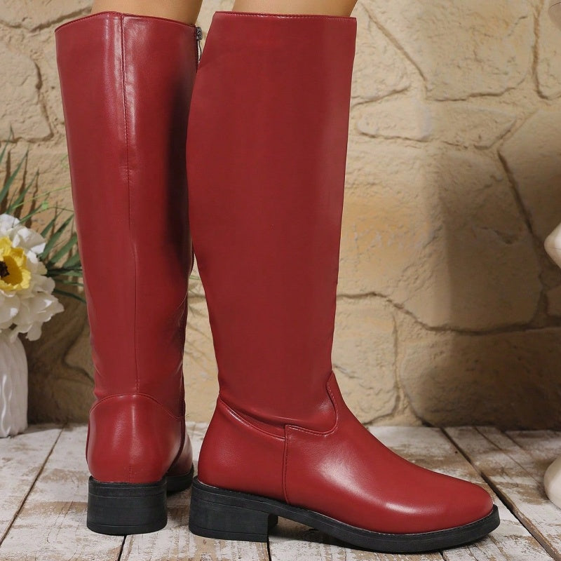 Réductions exceptionnelles💥Bottes chics mi-mollet pour femmes avec revers latéral