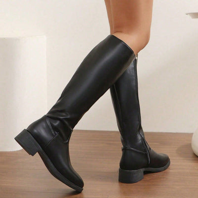 Réductions exceptionnelles💥Bottes chics mi-mollet pour femmes avec revers latéral