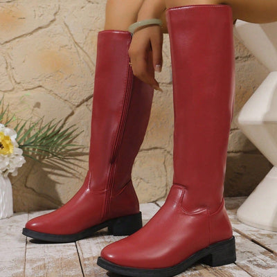 Réductions exceptionnelles💥Bottes chics mi-mollet pour femmes avec revers latéral