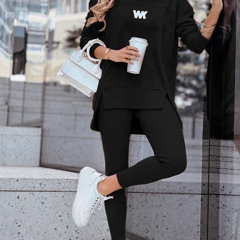 Ensemble décontracté pour femmes : sweat-shirt et legging