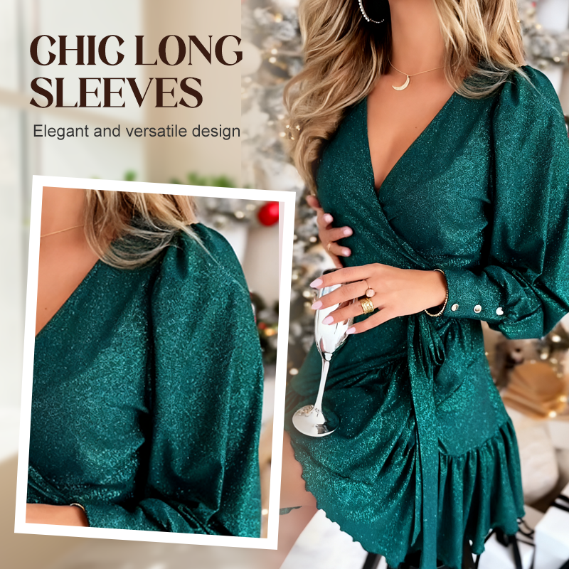 Robe élégante à col en V pour femme