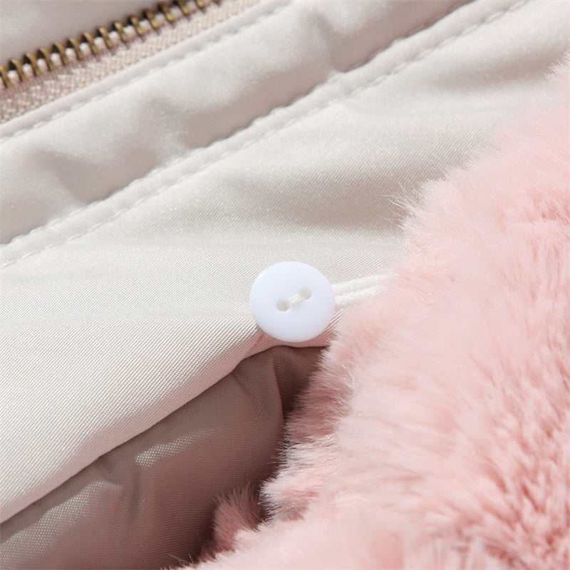 ✨ Nouvelle Doudoune Parka Femme • Col Fourrure Amovible ✨Luxe tactile, style renouvelable 🎀