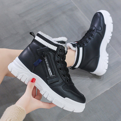 Bottes à lacets pour femmes avec doublure chaude Flurry