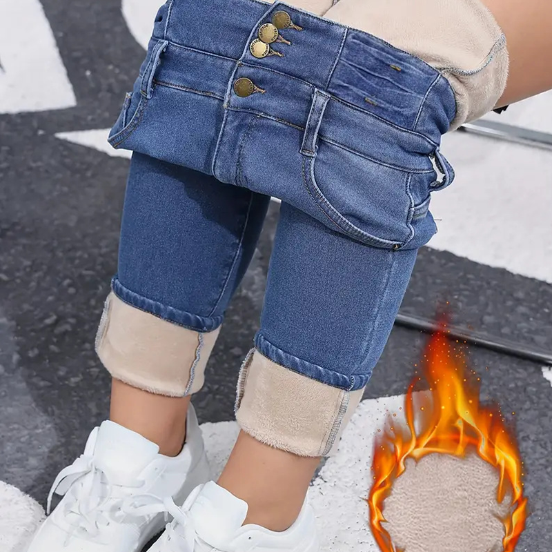 Jeans décontractés chauds pour femmes