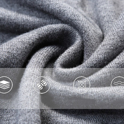 Pull en laine à col mi-haut pour homme