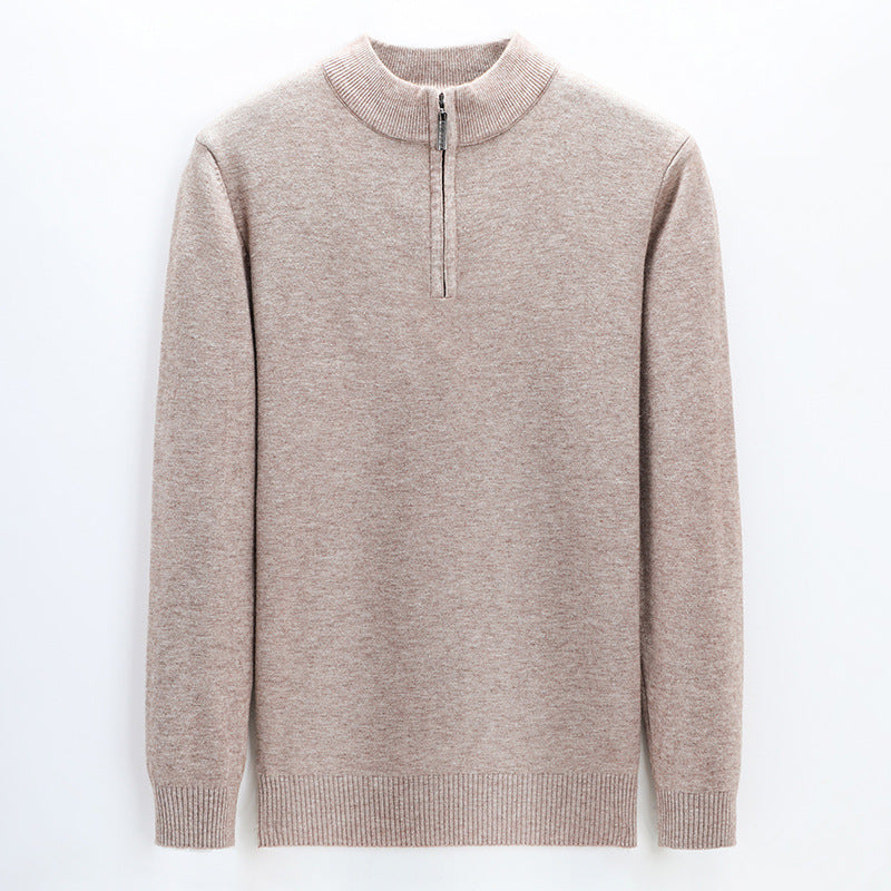Pull en laine à col mi-haut pour homme