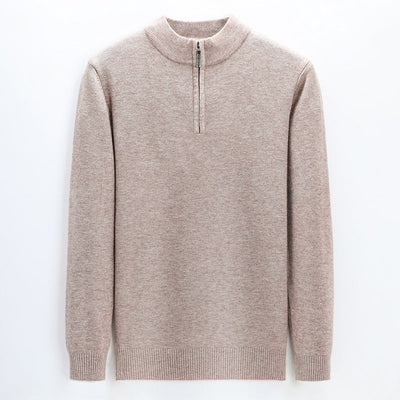 Pull en laine à col mi-haut pour homme