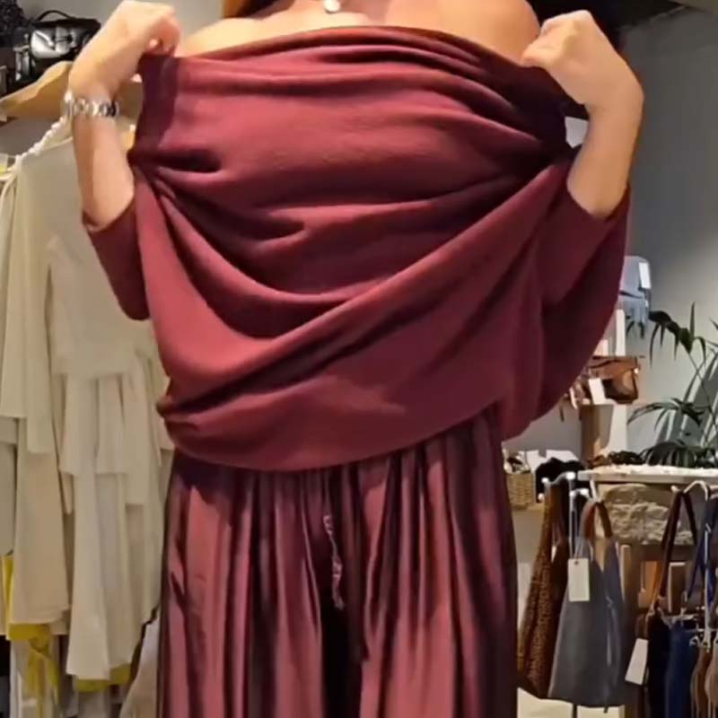 ✨ Ensemble chic 2 pièces épaules dénudées — Doux, flatteur & élégance sans effort | Jusqu’à 60 % DE RÉDUCTION aujourd’hui ! 🌸