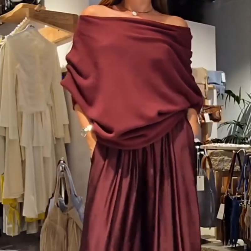 ✨ Ensemble chic 2 pièces épaules dénudées — Doux, flatteur & élégance sans effort | Jusqu’à 60 % DE RÉDUCTION aujourd’hui ! 🌸