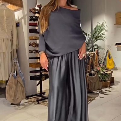 ✨ Ensemble chic 2 pièces épaules dénudées — Doux, flatteur & élégance sans effort | Jusqu’à 60 % DE RÉDUCTION aujourd’hui ! 🌸