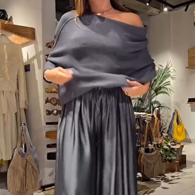 ✨ Ensemble chic 2 pièces épaules dénudées — Doux, flatteur & élégance sans effort | Jusqu’à 60 % DE RÉDUCTION aujourd’hui ! 🌸