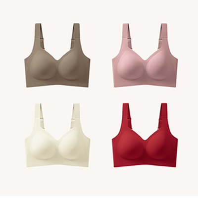 Soutien-gorge sans armature, sans coutures et à couverture totale pour femme