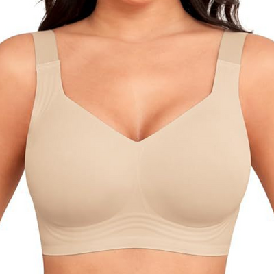Soutien-gorge sans armature, sans coutures et à couverture totale pour femme