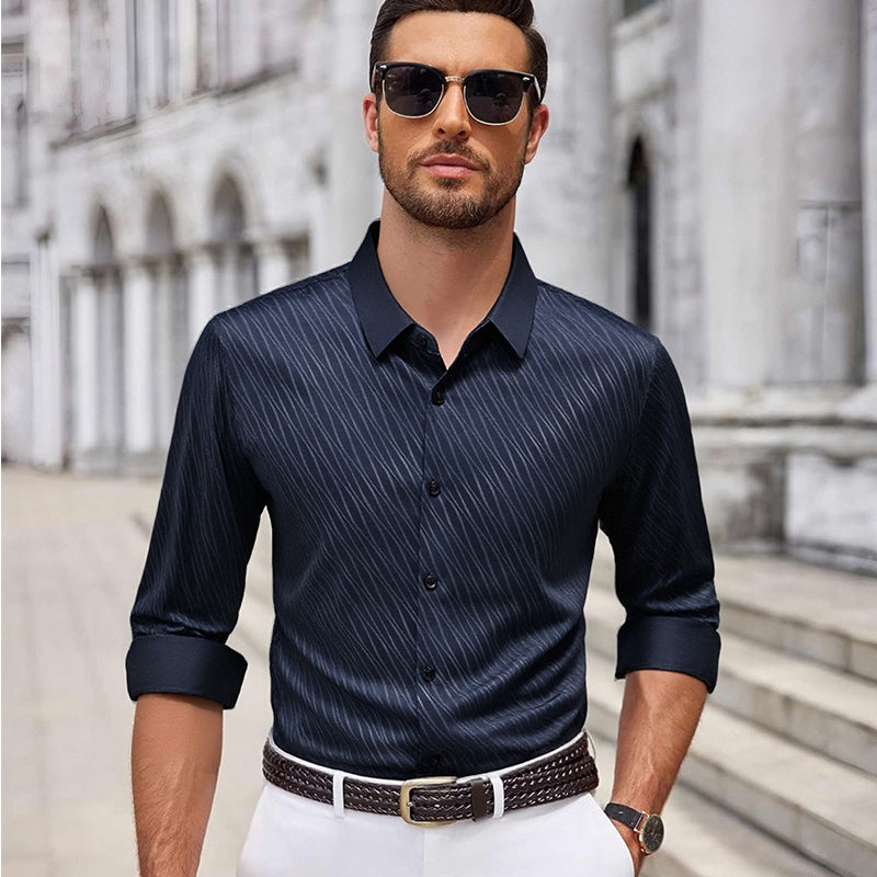 Chemise à Manches Longues Décontractée Tendance pour Homme