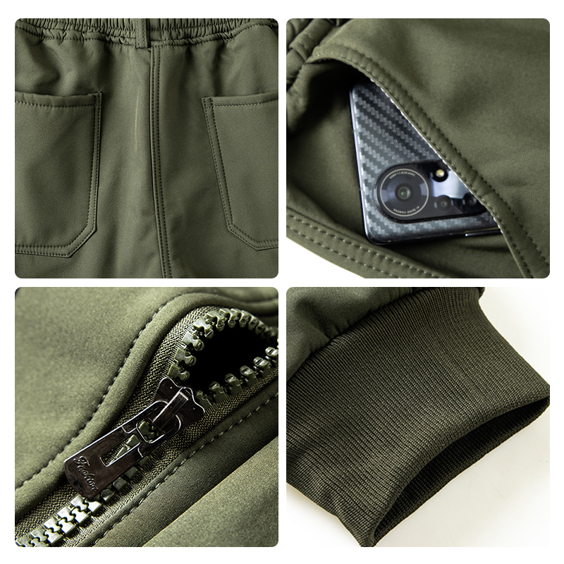 Ensemble veste et pantalon isolants et coupe-vent pour homme