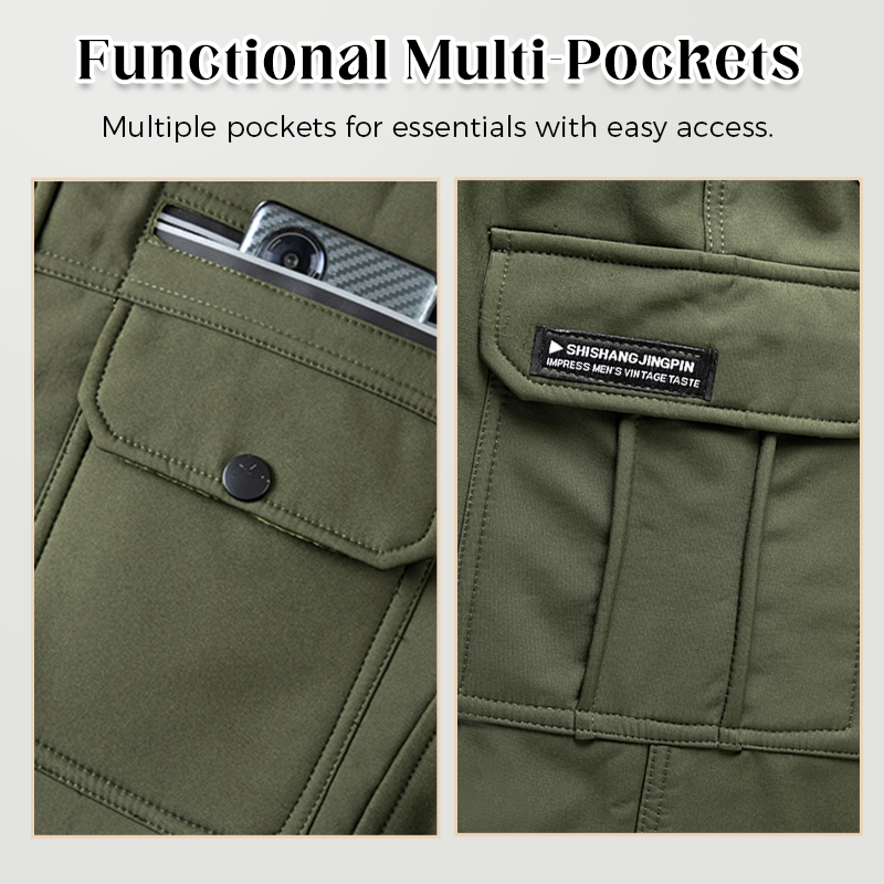 Ensemble veste et pantalon isolants et coupe-vent pour homme