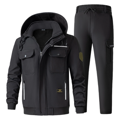 Ensemble veste et pantalon isolants et coupe-vent pour homme