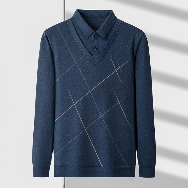 Haut décontracté moderne à superpositions pour homme