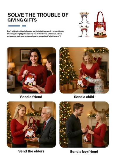 🎁🎄Soldes de Noël 49 % de réduction ! 🦌Bonnet de Noël festif au design original avec des bois de renne🧶