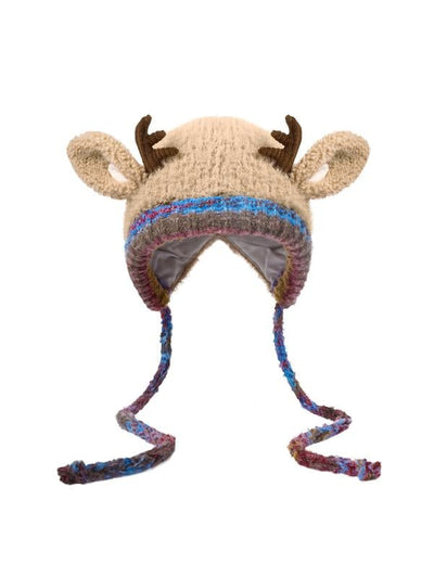 🎁🎄Soldes de Noël 49 % de réduction ! 🦌Bonnet de Noël festif au design original avec des bois de renne🧶